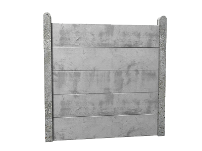 Vallado provisional de solar con placas de hormigón Vallado provisional de solar con placas de hormigón